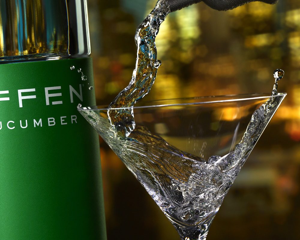 Effen Vodka pouring photo by Jens Johnson Photography. Premium food, beverage, and product photography for Connecticut and New York.
