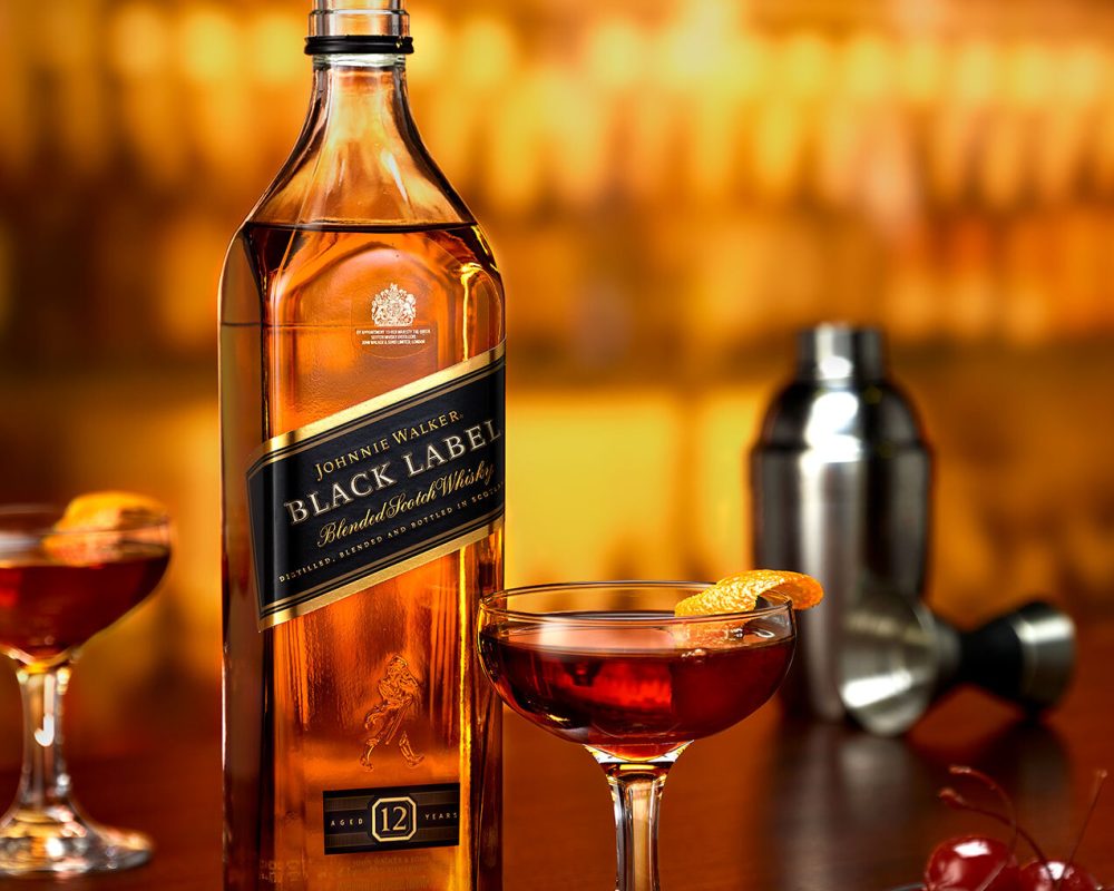Johnnie Walker Manhattan photo by Jens Johnson Photography. Premium food, beverage, and product photography for Connecticut and New York.