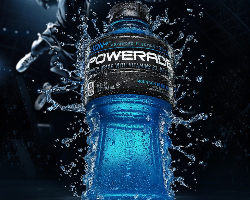 Powerade Basketball photo by Jens Johnson Photography. Premium food, beverage, and product photography for Connecticut and New York.